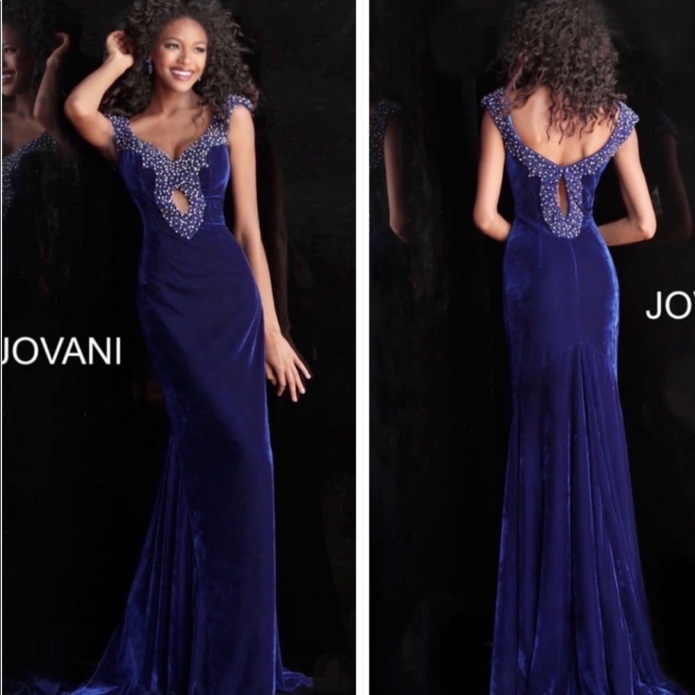 Jovani Velvet gown